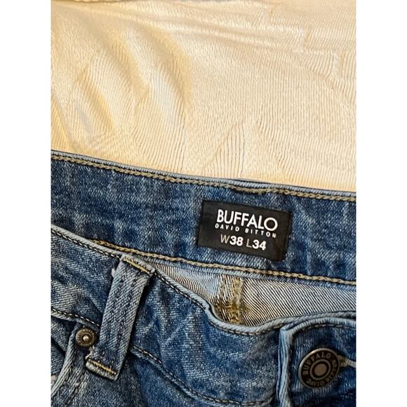Buffalo David Bitton Slim Straight Evan Jeans Mens 38x32 - Picture 3 of 4